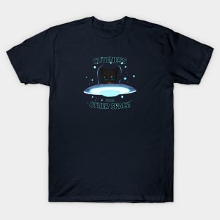 black cat cuteness from other space T-Shirt